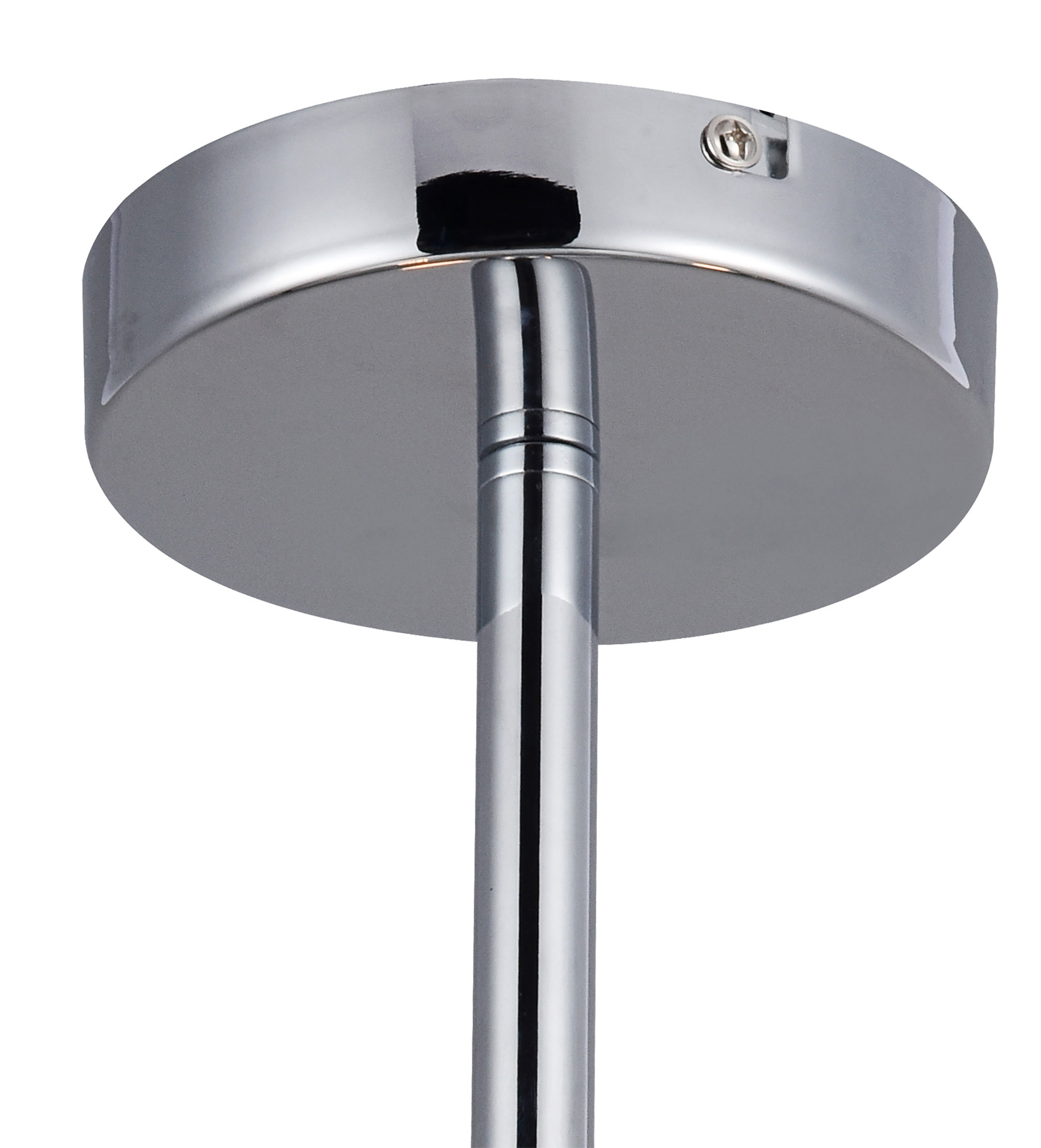 Baymont 50cm Semi Flush 3 Light Polished Chrome, Midnight Black/Green Olive, Frosted Diffuser DK0331  Deco Baymont CH BL/GR
